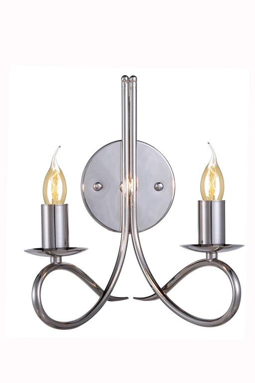 Lyndon 2-Light Wall Sconce in Polished Nickel