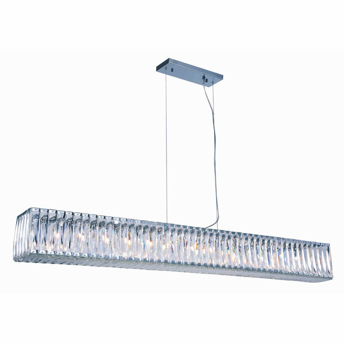 Cuvette 14-Light Chandelier in Chrome with Clear Royal Cut Crystal