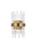 Dallas 2-Light Wall Sconce in Gold & Clear with Clear Royal Cut Crystal