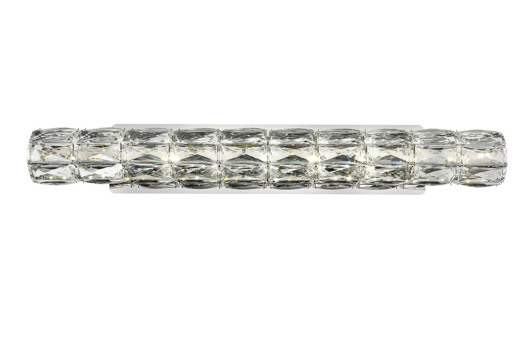 Valetta Wall Sconce in Chrome with Clear Royal Cut Crystal