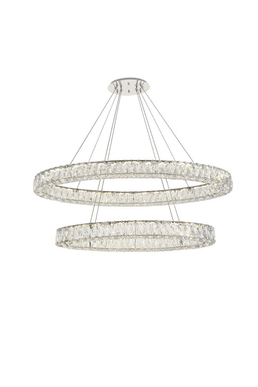 Monroe Chandelier in Chrome with Clear royal cut Crystal