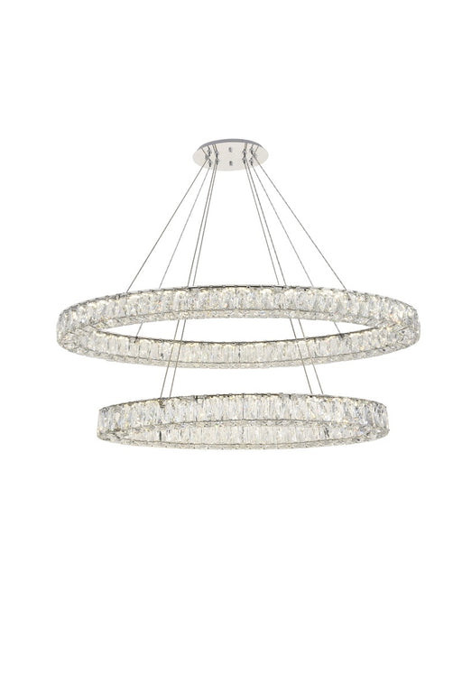 Monroe Chandelier in Chrome with Clear royal cut Crystal