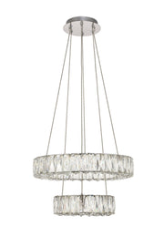 Monroe Pendant in Chrome with Clear Royal Cut Crystal
