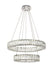 Monroe Chandelier in Chrome with Clear Royal Cut Crystal