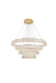 Monroe Chandelier in Gold with Clear royal cut Crystal