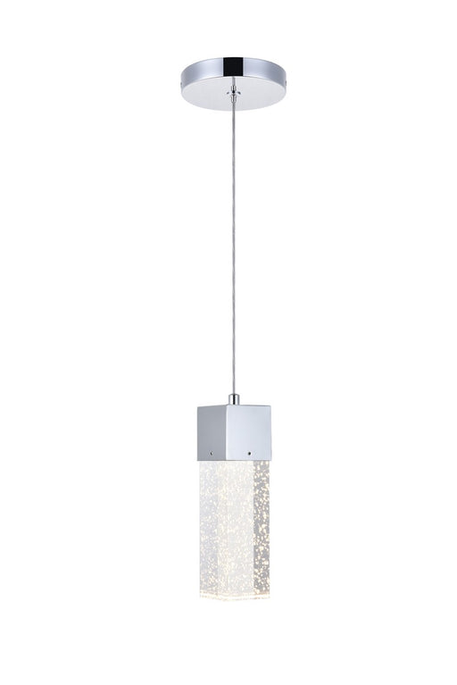 Novastella 1-Light Pendant in Chrome with Clear Royal Cut Crystal