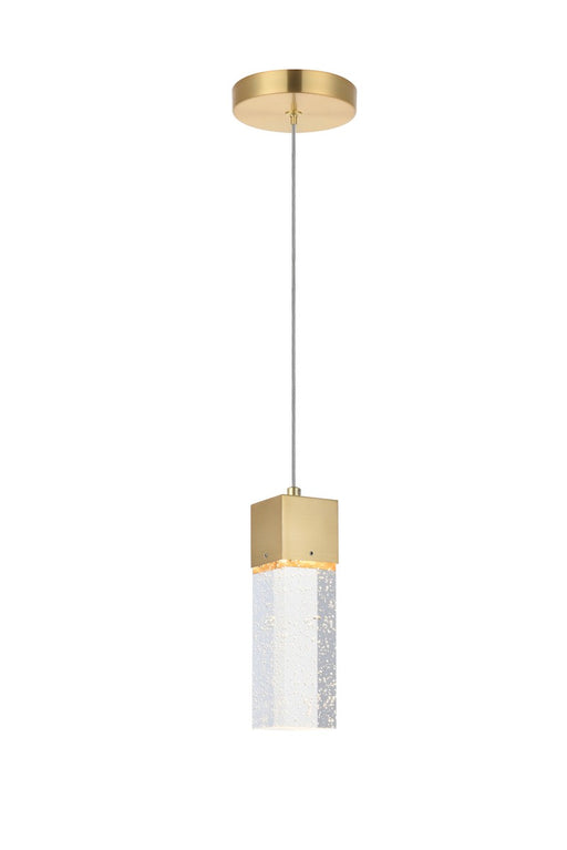 Novastella 1-Light Pendant in Gold with Clear Royal Cut Crystal