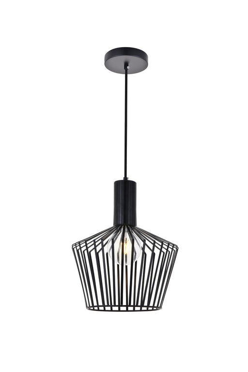 Ronnie 1-Light Pendant in Black