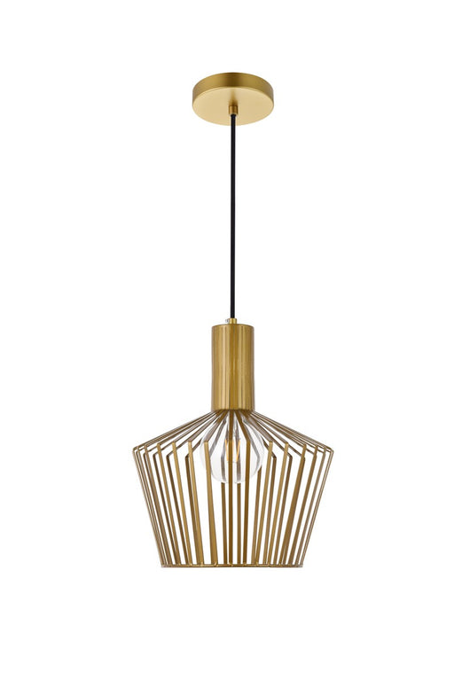Ronnie 1-Light Pendant in Brass