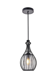 Miya 1-Light Pendant in Black