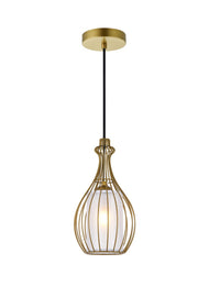 Miya 1-Light Pendant in Brass