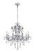 Voltaire 8-Light Chandelier in Chrome with Clear Royal Cut Crystal