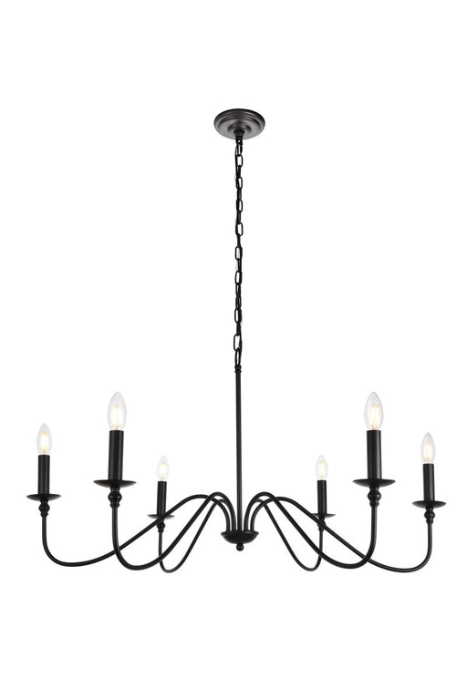Rohan 6-Light Chandelier in Matte Black