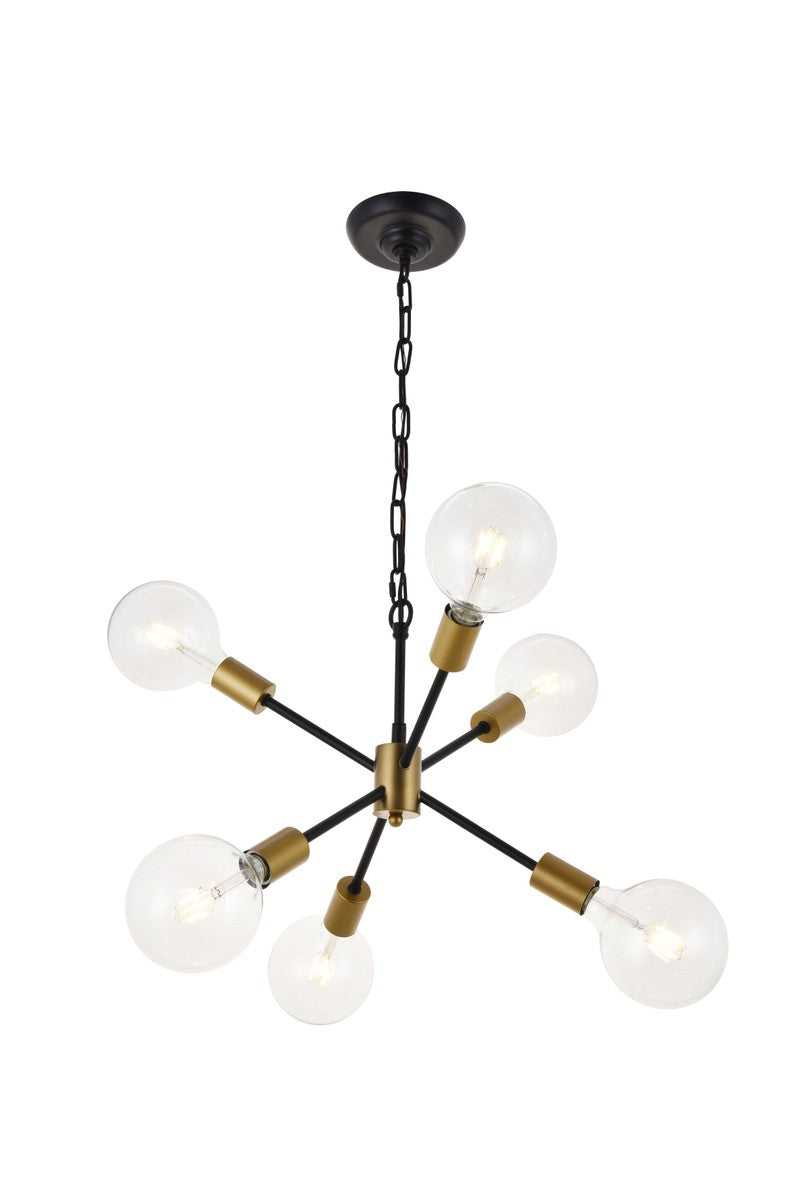 Nolan 6-Light Pendant in Matte Black