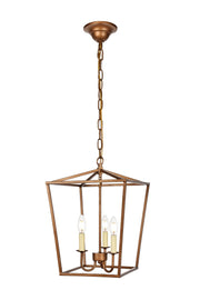 Maddox 3-Light Pendant in Vintage Gold