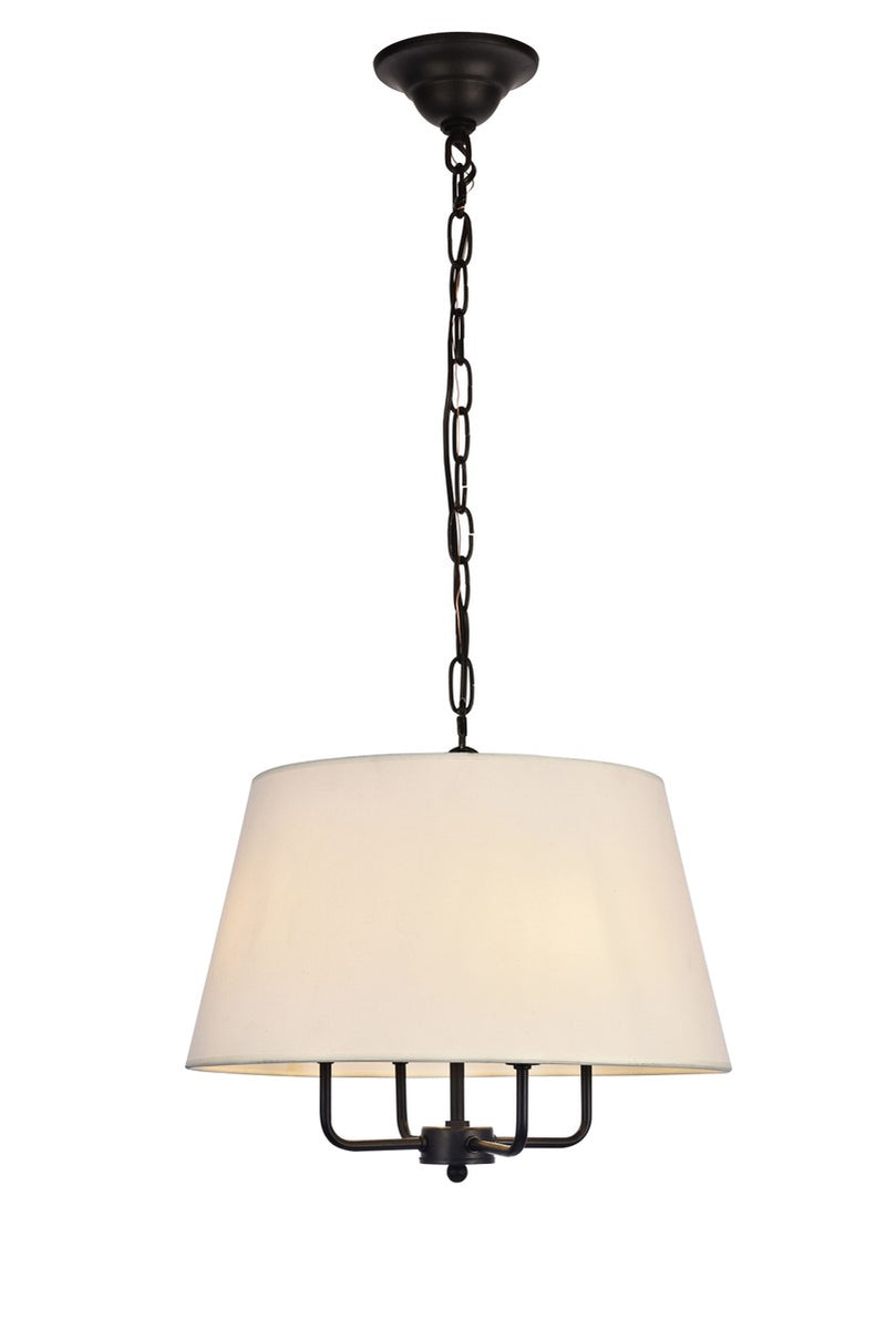 Maple 4-Light Pendant in Black