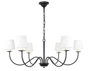 Eclipse 6-Light Chandelier - Lamps Expo