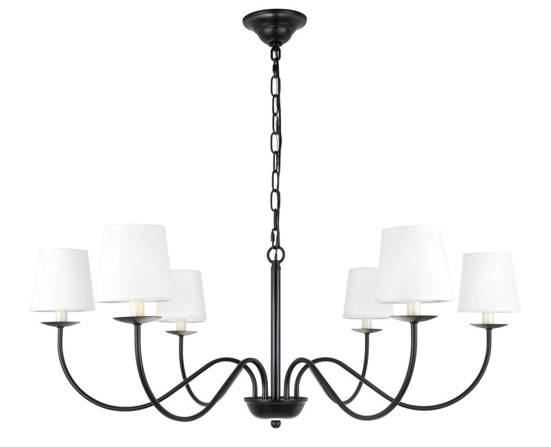 Eclipse 6-Light Chandelier - Lamps Expo