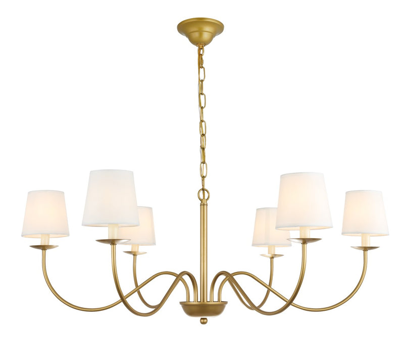 Eclipse 6-Light Chandelier - Lamps Expo