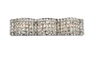 Tate 3-Light Wall Sconce in Chrome with Clear Royal Cut Crystal
