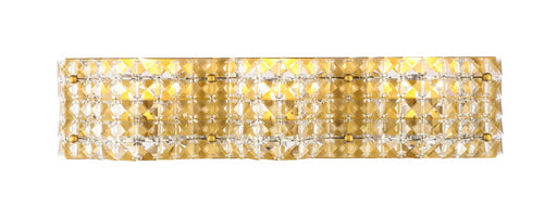 Ollie 3-Light Wall Sconce in Brass & Clear Crystals with Clear Royal Cut Crystal
