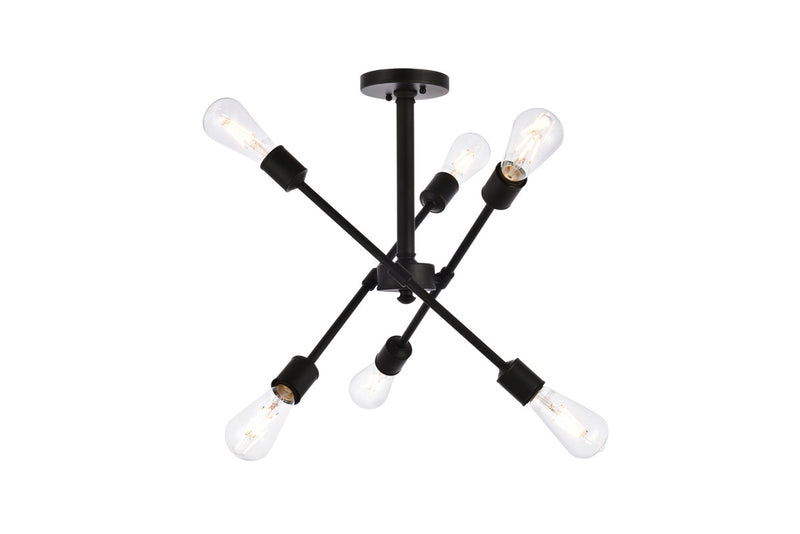 Axel 6-Light Flush Mount - Lamps Expo