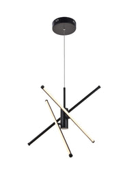Sonya 3-Light Pendant in Black