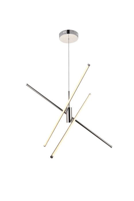 Sonya 3-Light Pendant in Polished Nickel