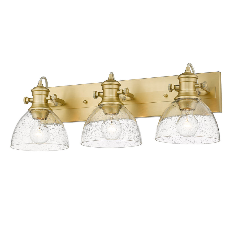 Three Light Bath Vanity in Brushed Champagne Bronze