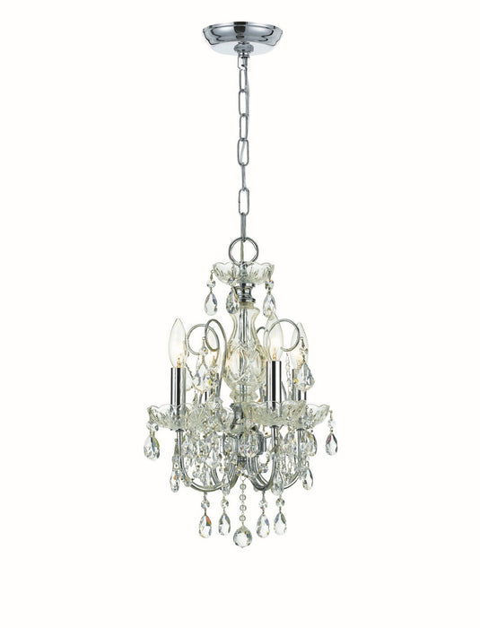 Imperial 4-Light Mini Chandelier in Polished Chrome by Crystorama - MPN 3224-CH-CL-I