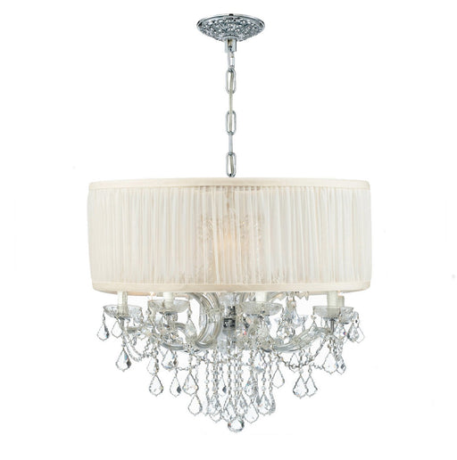 Brentwood 12-Light Chandelier in Polished Chrome by Crystorama - MPN 4489-CH-SAW-CL-S
