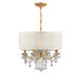 Brentwood 12-Light Chandelier in Gold by Crystorama - MPN 4489-GD-SAW-CL-S