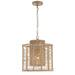 Jayna One Light Pendant in Burnished Silver