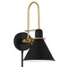 Medford One Light Wall Mount in Matte Black