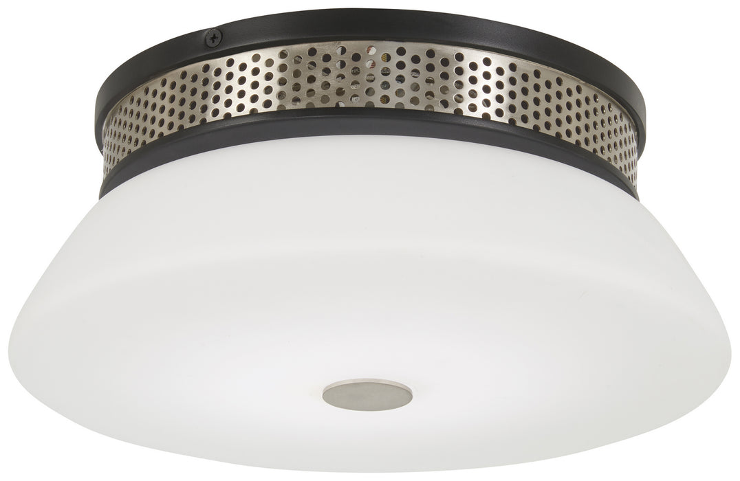 Tauten LED Flush Mount in Coal with Brushed Nickel - Lamps Expo