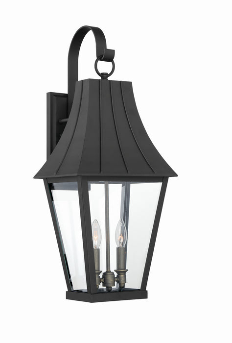 Chateau Grande Two Light Outdoor Lantern in Coal with Gold - Lamps Expo