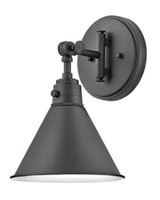 Arti Small Single Light Sconce in Black