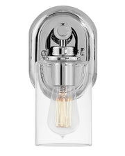 Halstead Single Light Vanity in Chrome