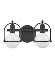 Somerset Two Light Vanity in Black