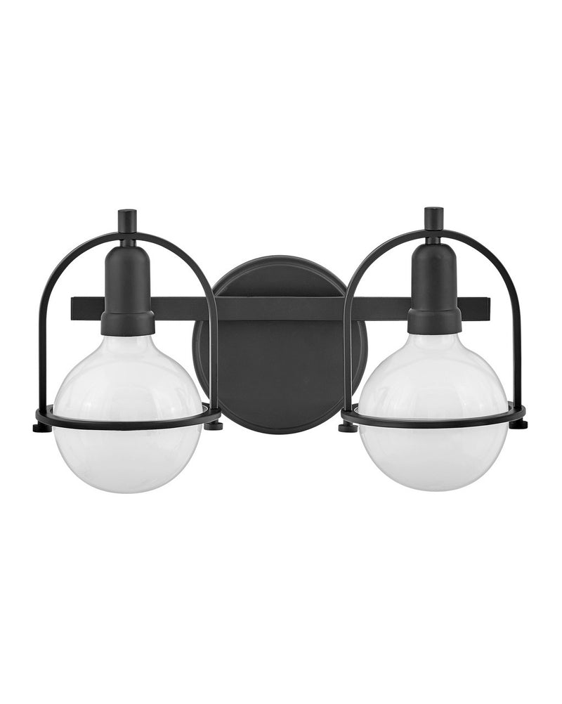 Somerset Two Light Vanity in Black