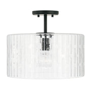 Emerson One Light Semi-Flush Mount in Matte Black