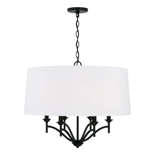 Peyton Six Light Pendant in Matte Black