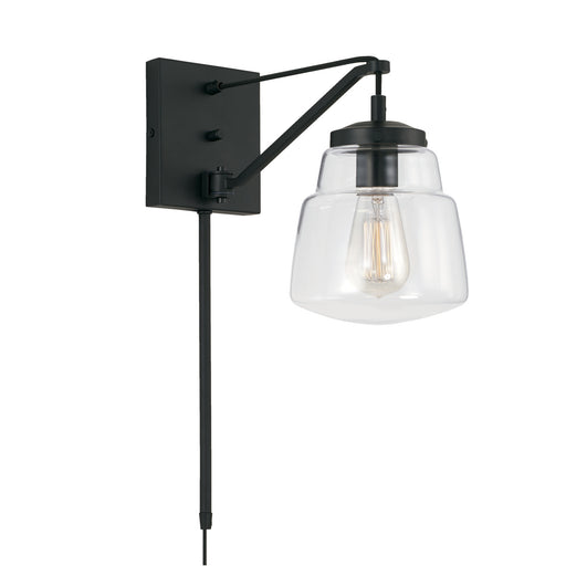 Dillon One Light Wall Sconce in Matte Black