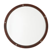 Mirror Mirror in Dark Wood and Polished Nickel