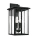 Barrett Four Light Outdoor Wall Lantern in Black