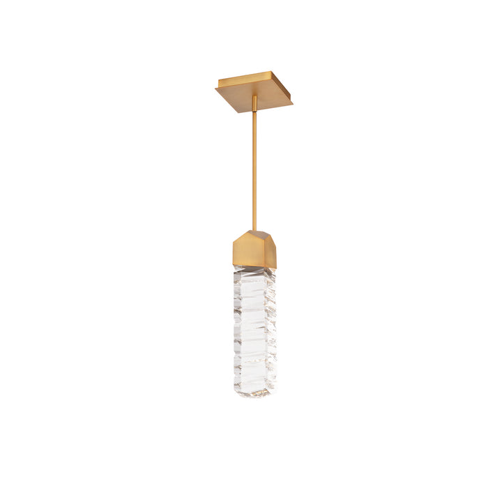 Juliet LED Mini Pendant in Aged Brass