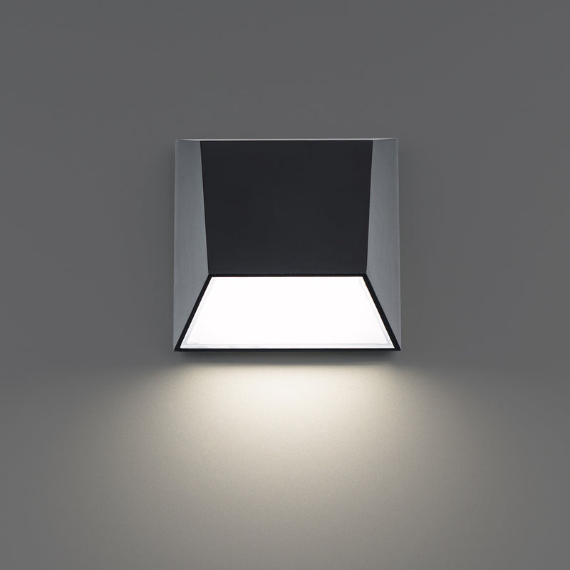 Atlantis LED Outdoor Wall Light in Black - Lamps Expo