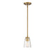 Calhoun 1-Light Mini-Pendant in Warm Brass