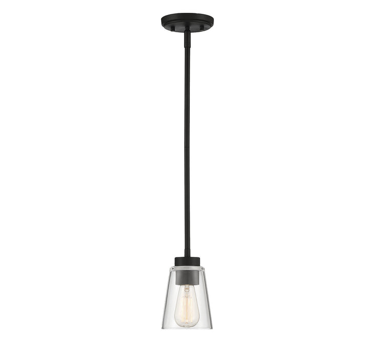 Calhoun 1-Light Mini-Pendant in Matte Black