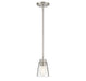 Calhoun 1-Light Mini-Pendant in Satin Nickel